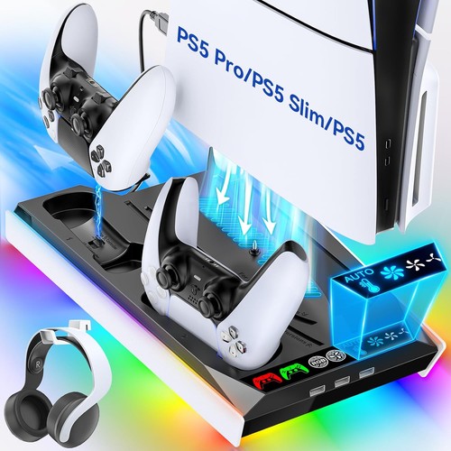Ps5 cooling stand with auto - ps5,