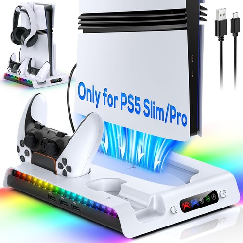 Ps5 rgb charging stand with - rgb,