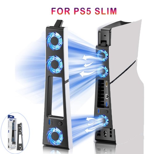 Ps5 slim cooling fan - slim, led