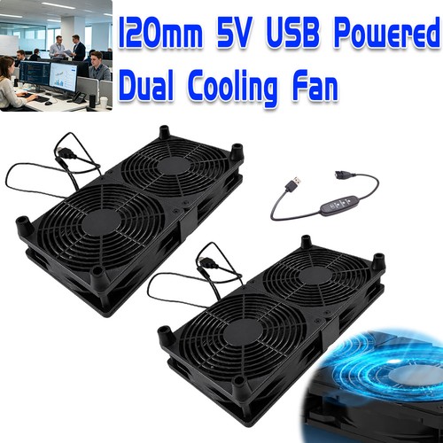 Dual 120mm usb fan - 120mm, ps5