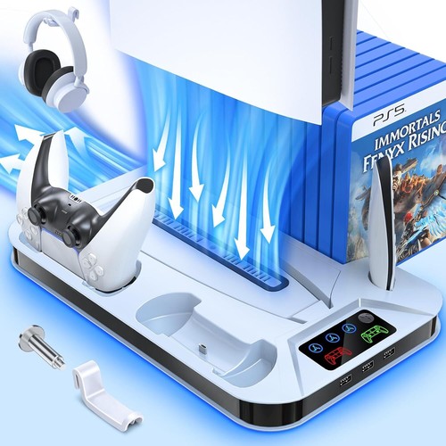 Ps5 vertical cooling fan - fan, stand