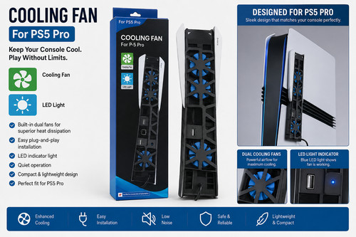 Ps5 pro cooling fan - pro, led