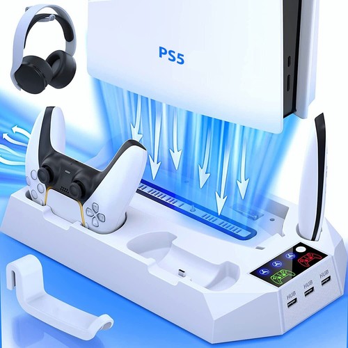 Ps5 stand cooling station - station, w/